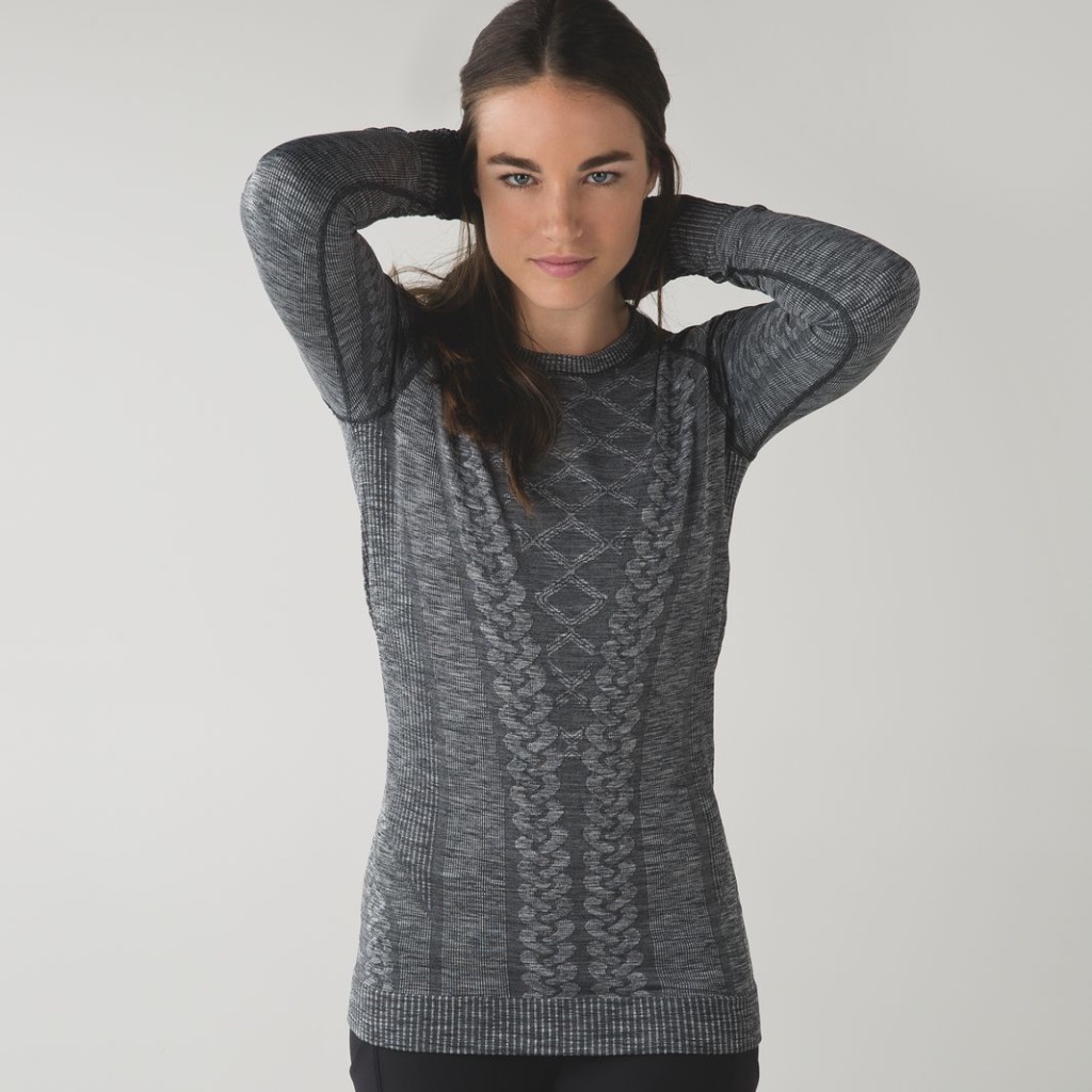 Lululemon Rest Less Pullover Heather Black Size 6